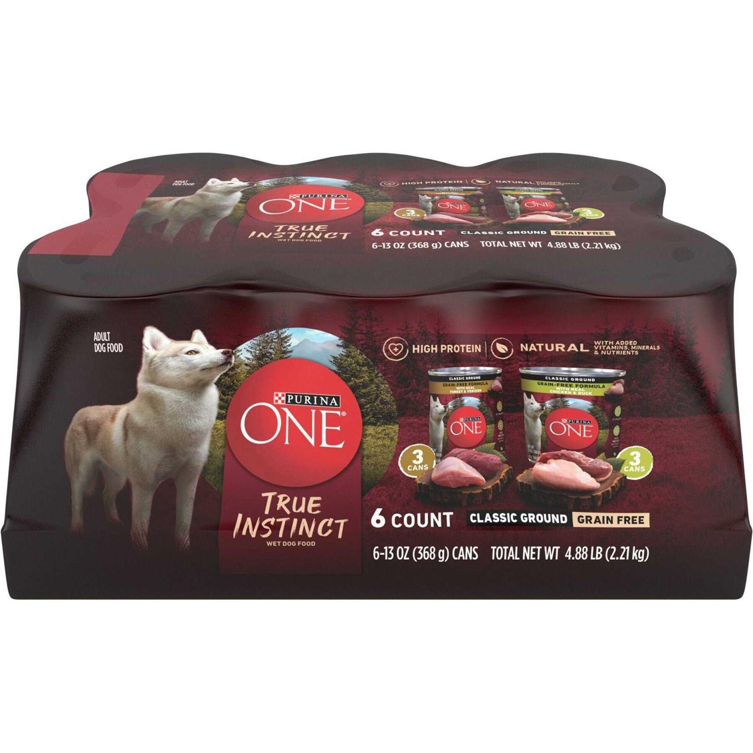 Purina ONE SmartBlend Adult Dog Food True Instinct Grain Free - Healthber