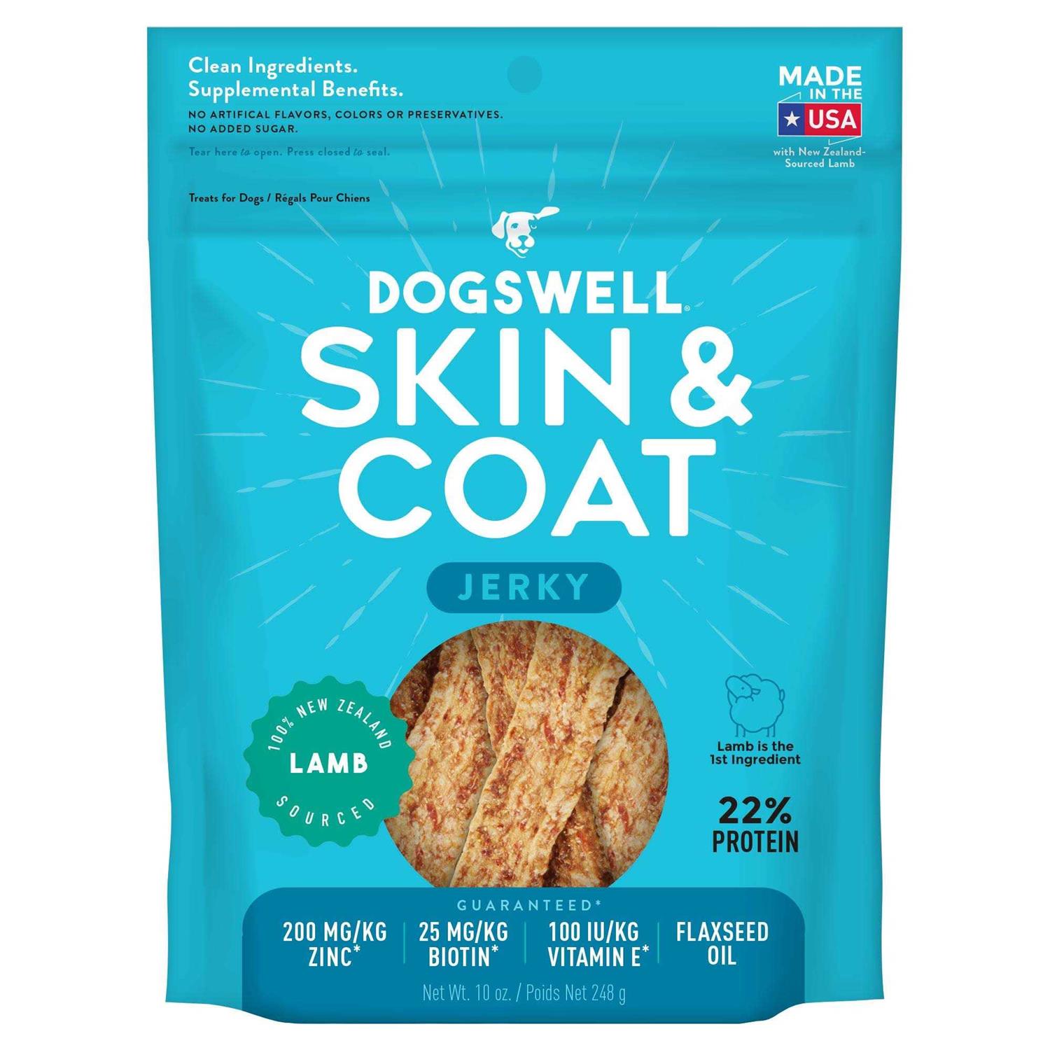 Dogswell Salmon Skin & Coat Jerky - Healthber