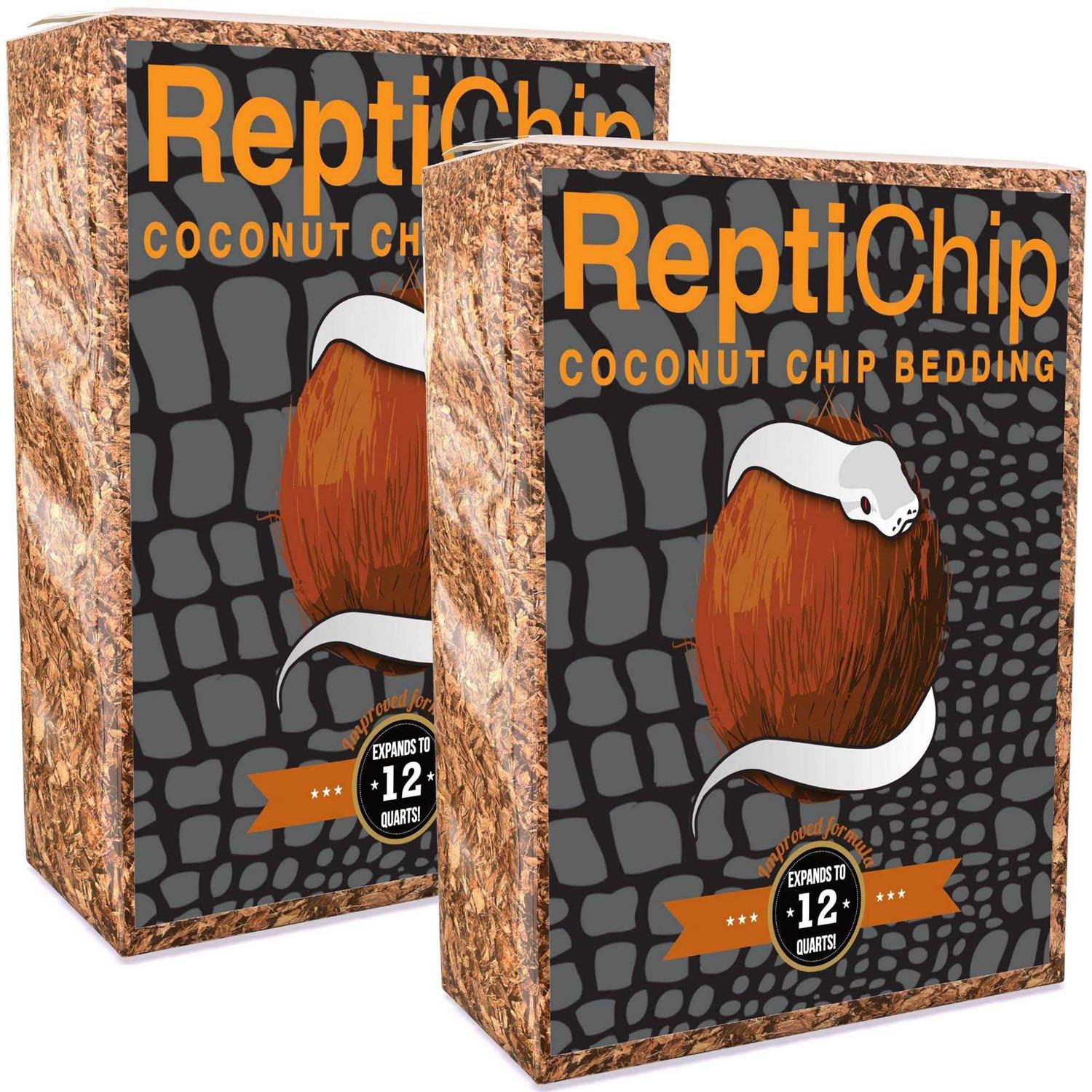 Reptichip Coconut Substrate for Reptiles Loose Coarse Coconut Husk Chip Reptile Bedding - Healthber