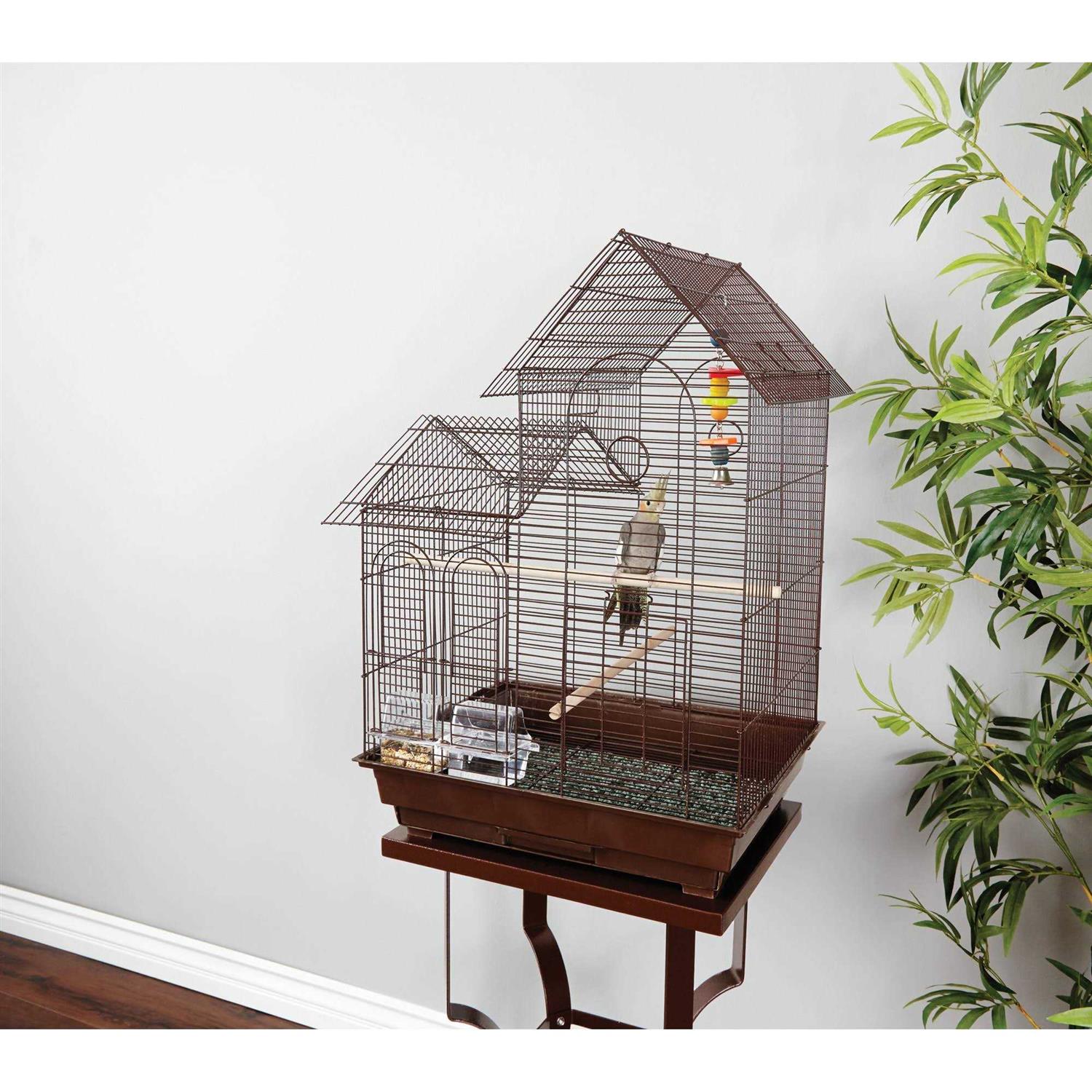 You & Me Cockatiel Ranch House Bird Cage - Healthber