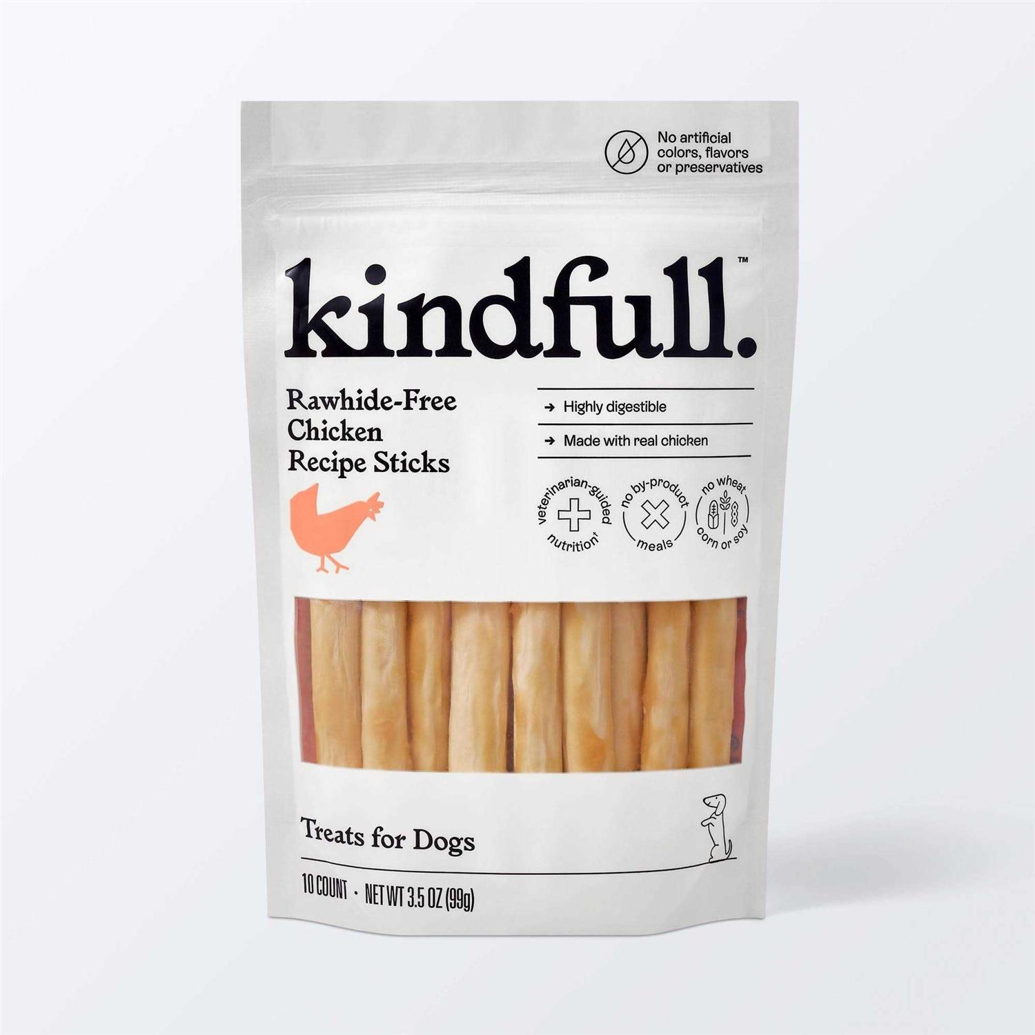Kindfull Rawhide-Free Recipe Stick Dog Treat - Healthber
