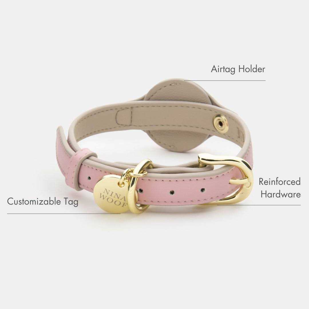 NINA WOOF Cupertino Dog Collar compatible with Airtag 2021 - Healthber