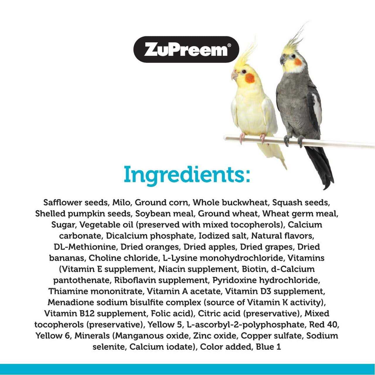 ZuPreem Sensible Seed Bird Food Birds - Healthber
