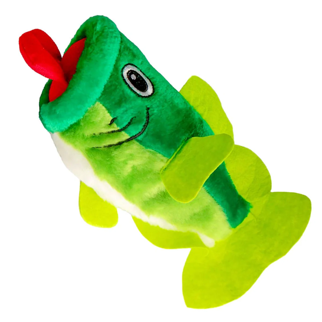 Big Mouth Bass Plush Squeaker Dog Toy - Healthber