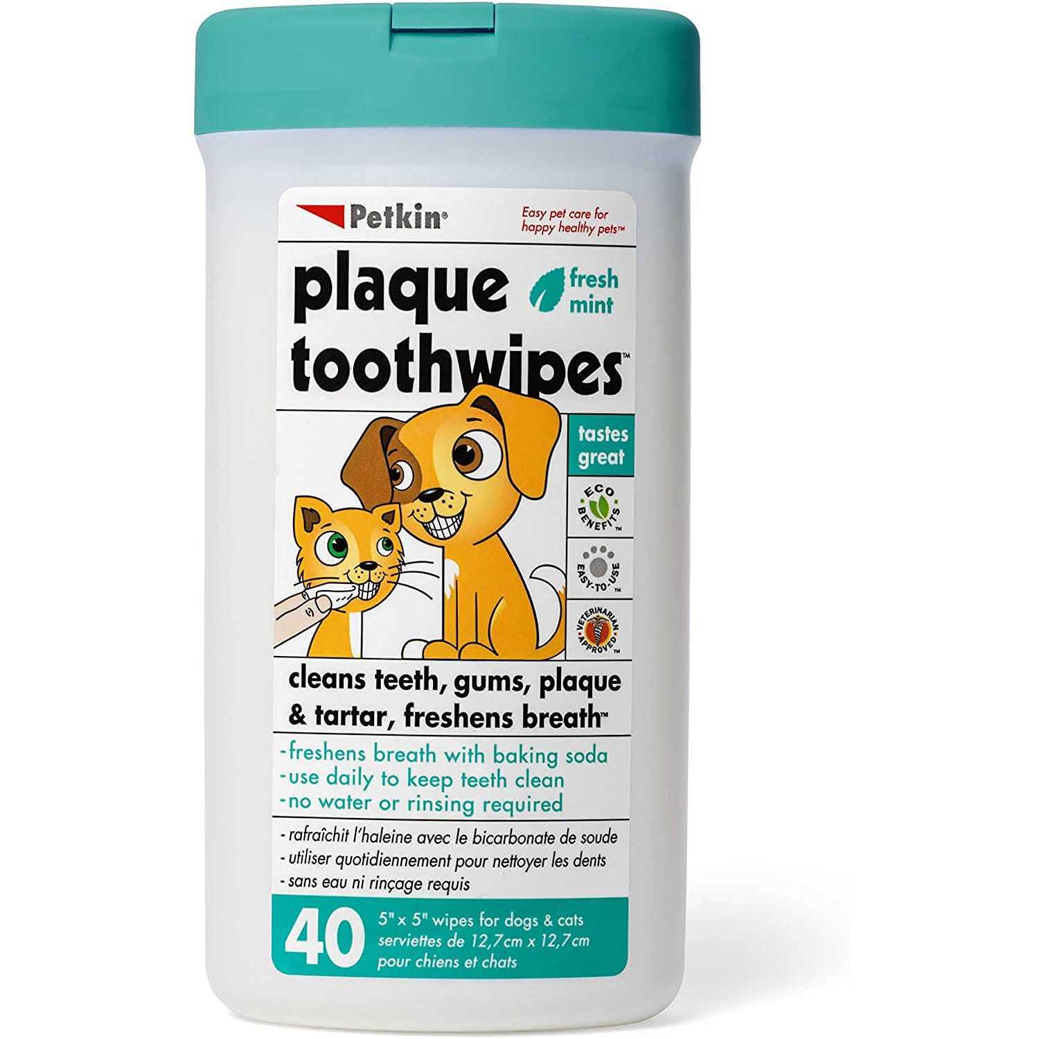 Petkin Tooth Wipes - Healthber