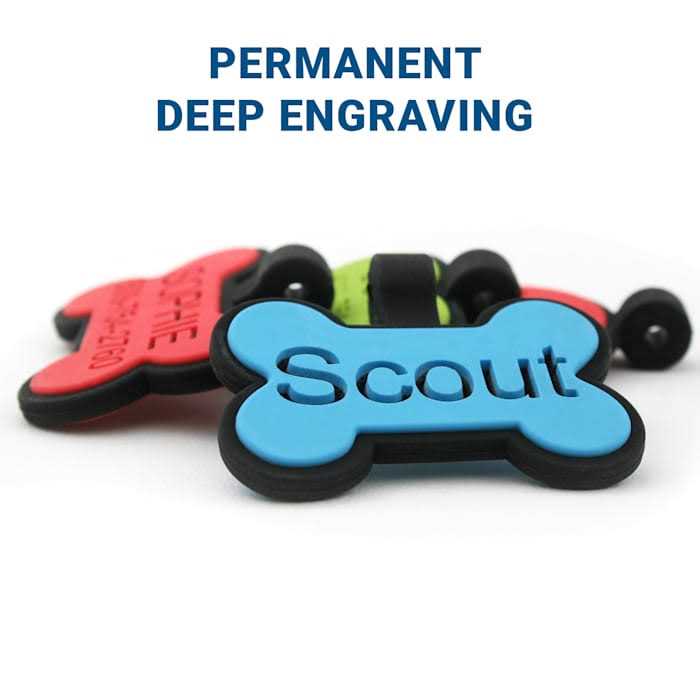 GoTags Personalized Silent Silicone Round Shape - Healthber