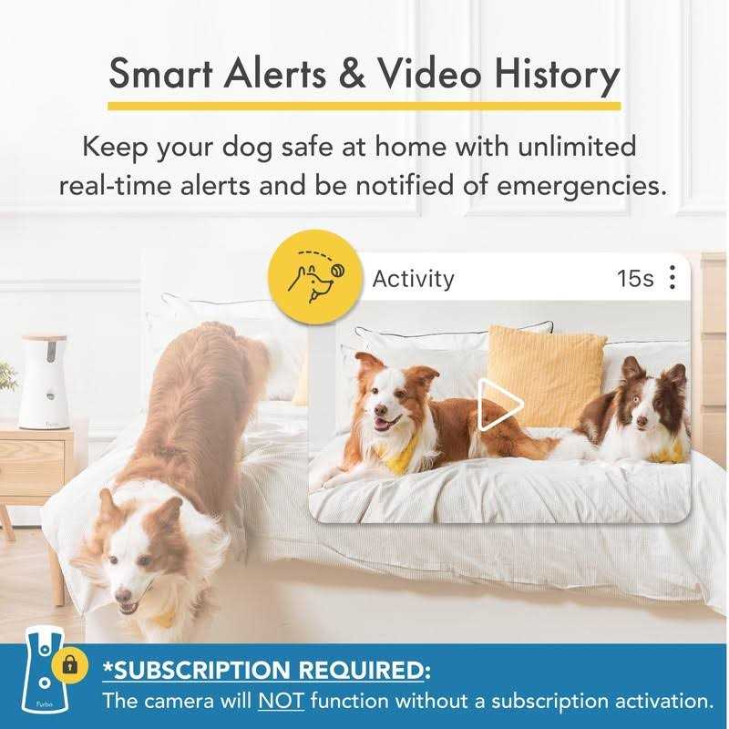 Furbo 360° Dog Camera w/Subscription Smart Camera Designed for Dogs - Healthber