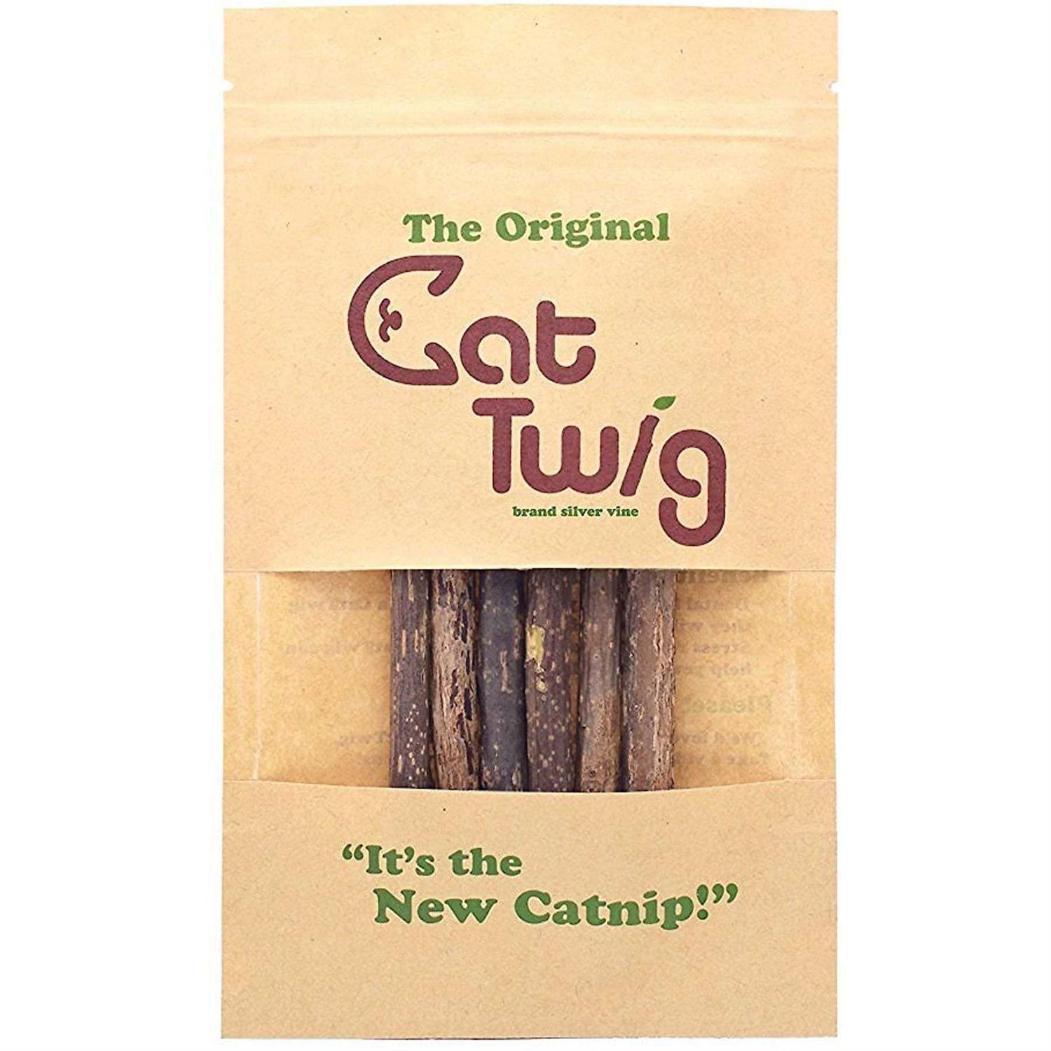 CatTwig Silver Vine Stick Cat Chew Toy - Healthber
