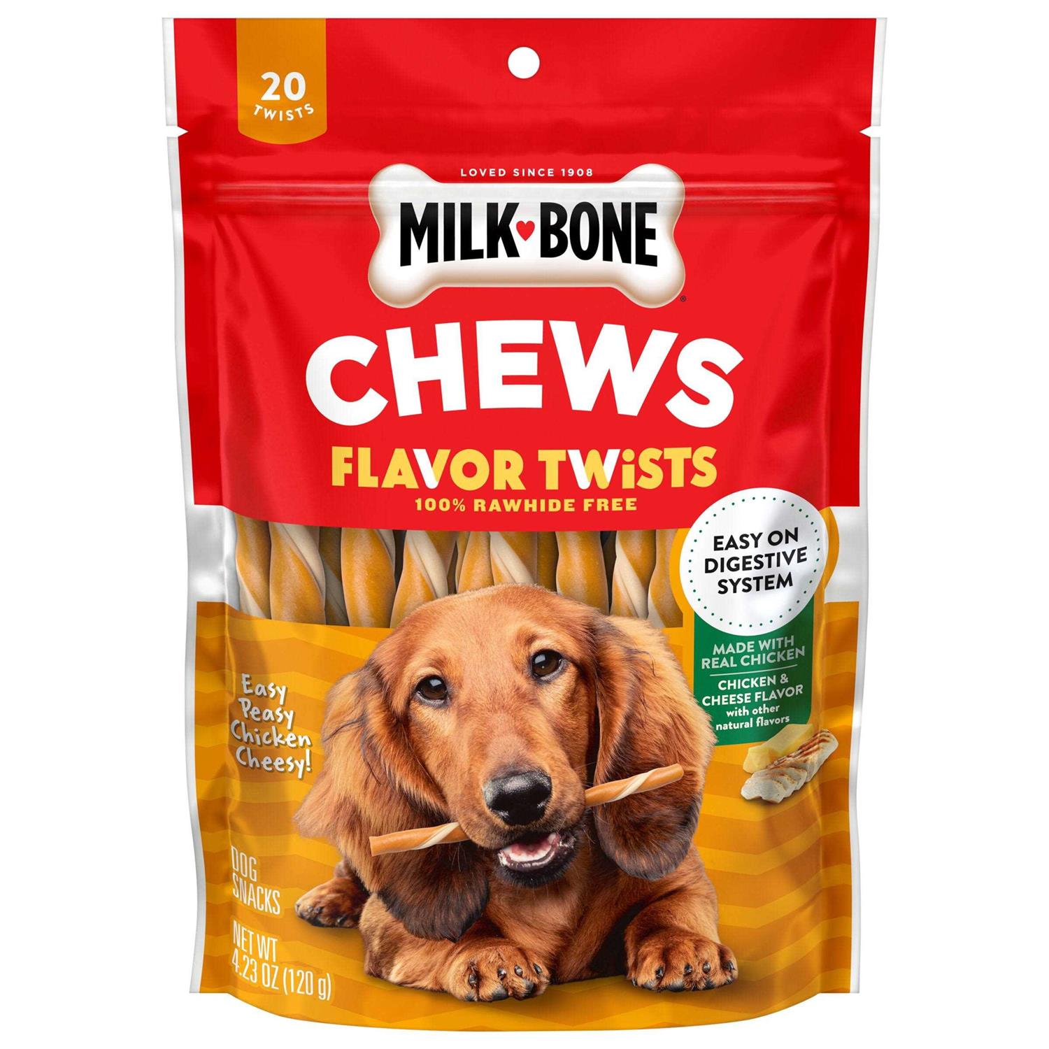 Milk-Bone Easy Peasy Chicken Cheesy Flavor Twists - Healthber