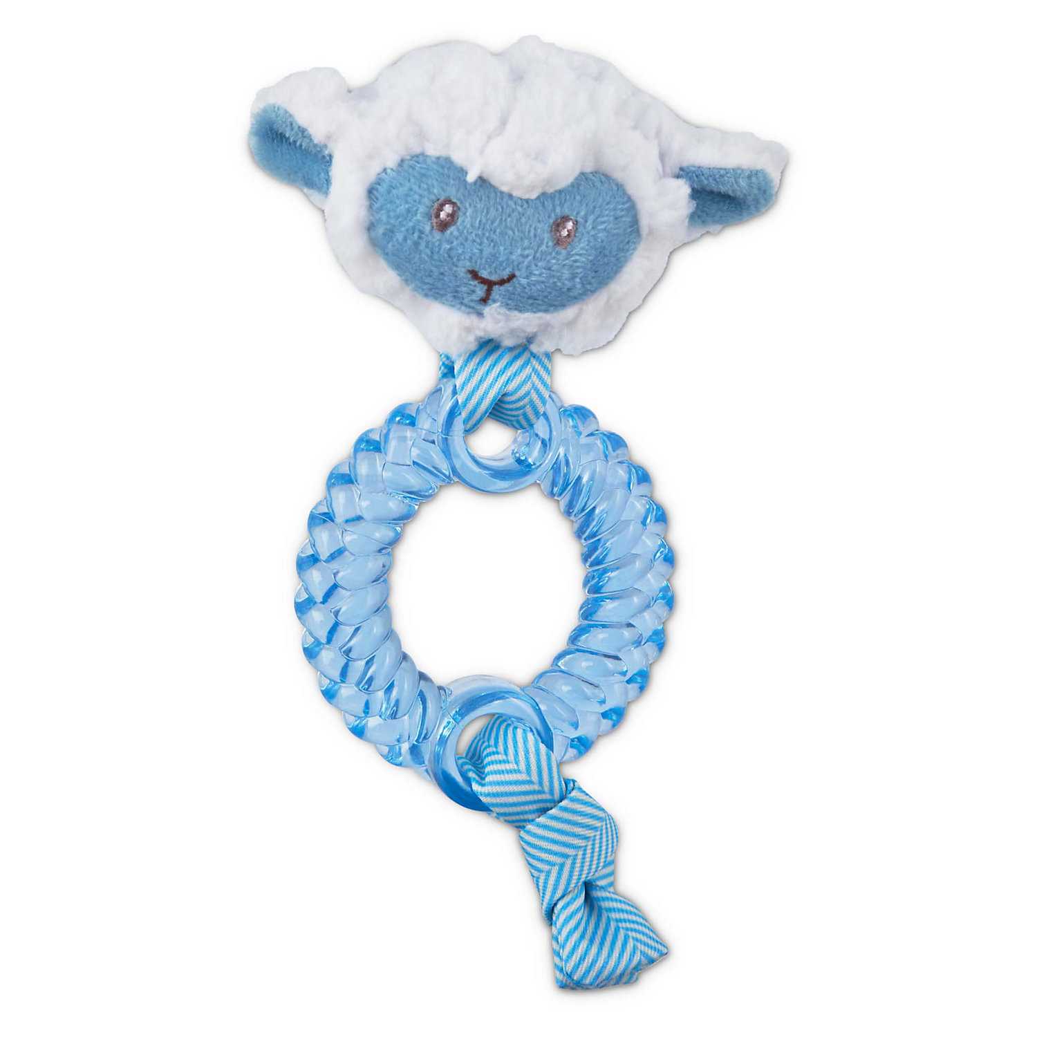 Leaps & Bounds Little Chews Teething Ring Puppy Toy in Assorted Colors, Small - Healthber