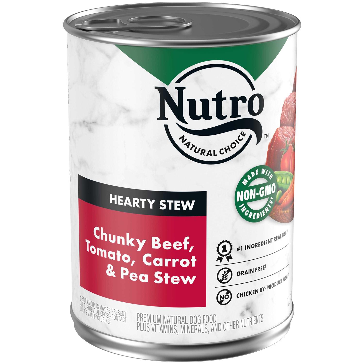 Nutro HEARTY Stew Adult Natural Wet Dog Food Cuts in Gravy Chunky Beef - Healthber
