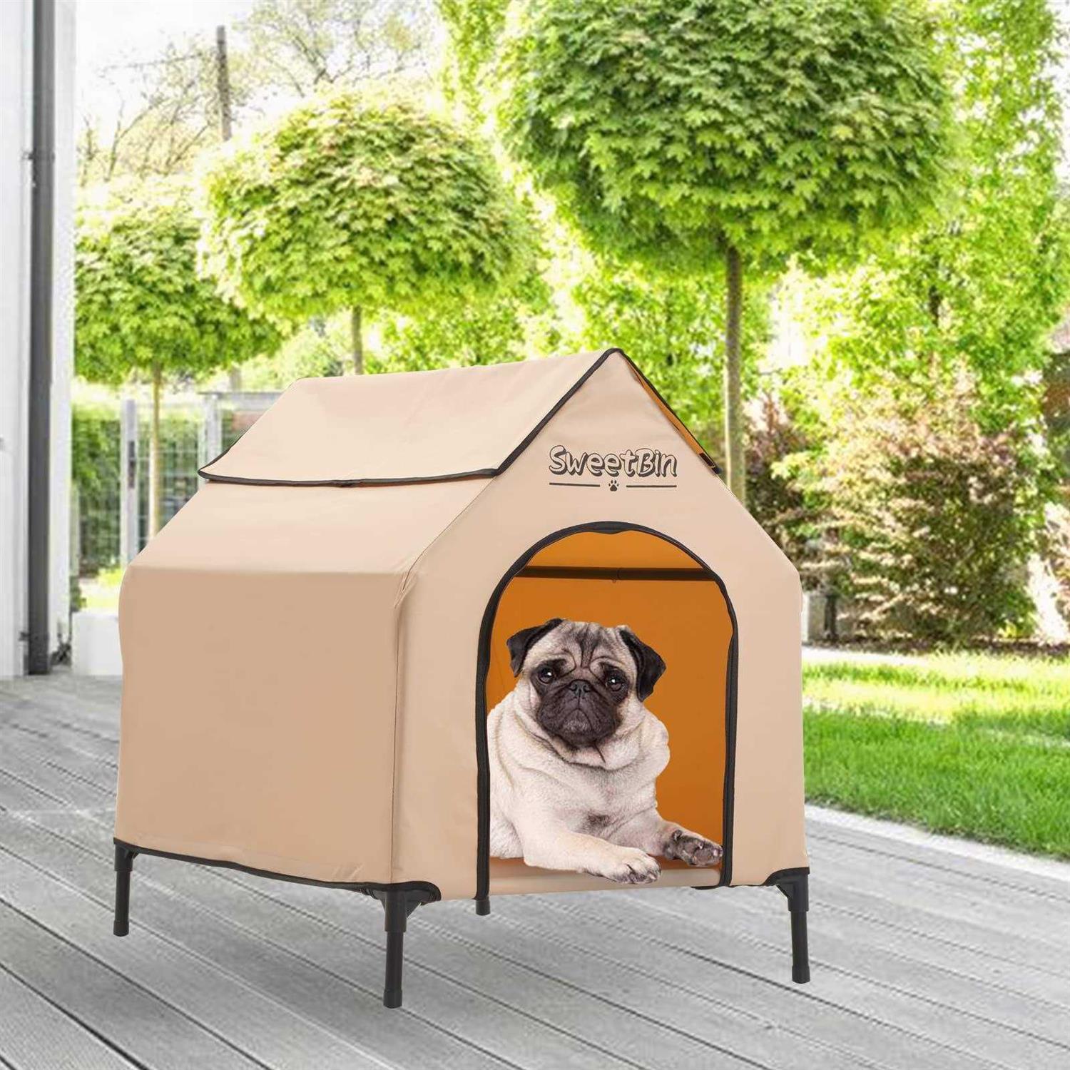 SweetBin Dog Houses Dogs Outside with Waterproof - Healthber