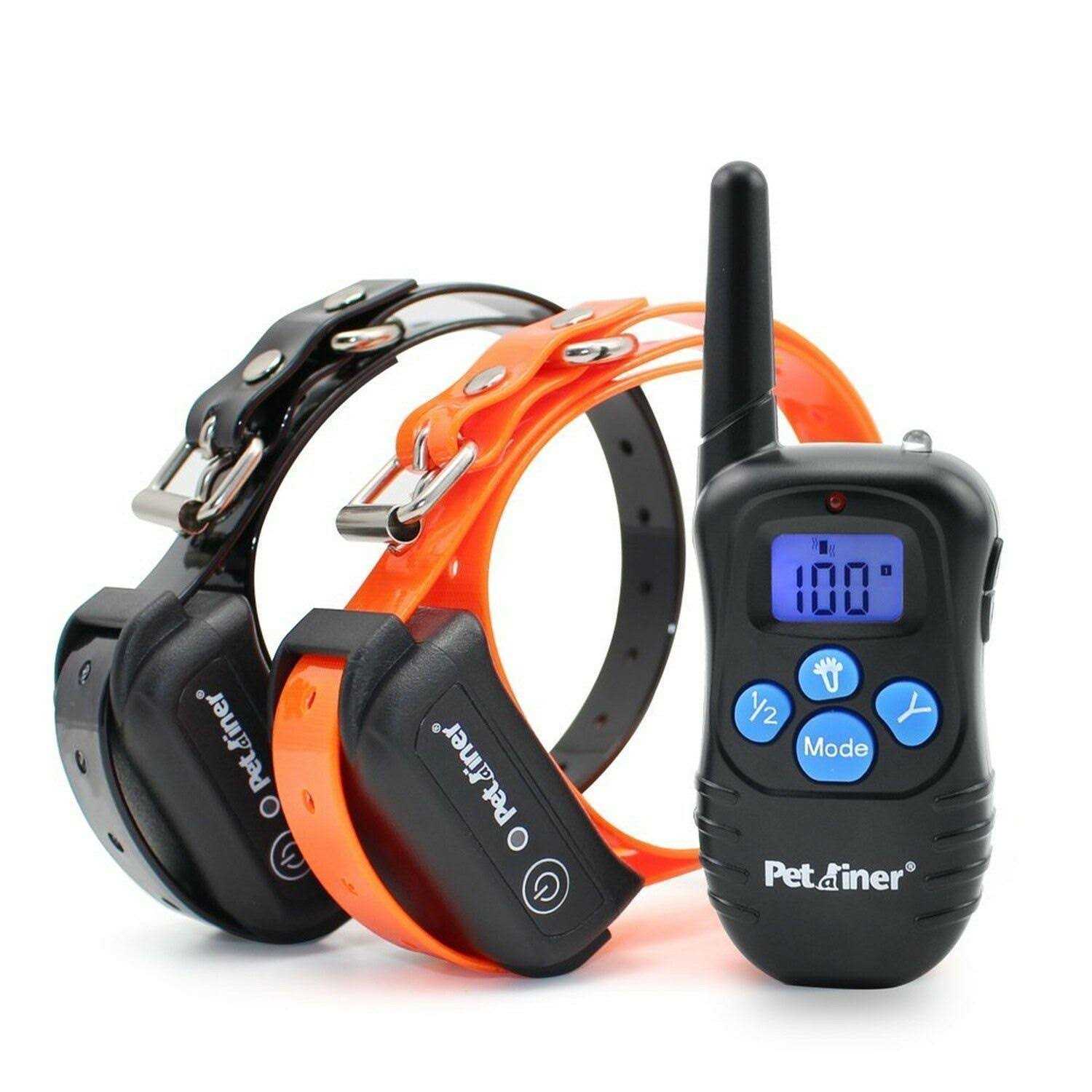 Petrainer Waterproof Rechargeable Electric Remote 2 Dog Shock Training Collar - Healthber