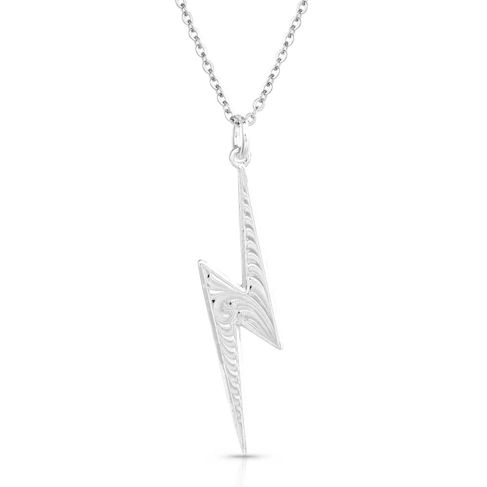 Lightning Strike Silver Artistry Necklace - Healthber