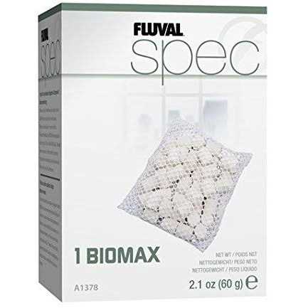 Fluval Spec Replacement Filter Kit Includes Fluval Spec Replacement Foam Filter Block, Fluval Spec Biomax 2.1oz, and Fluval Spec Carbon Filter - Healthber