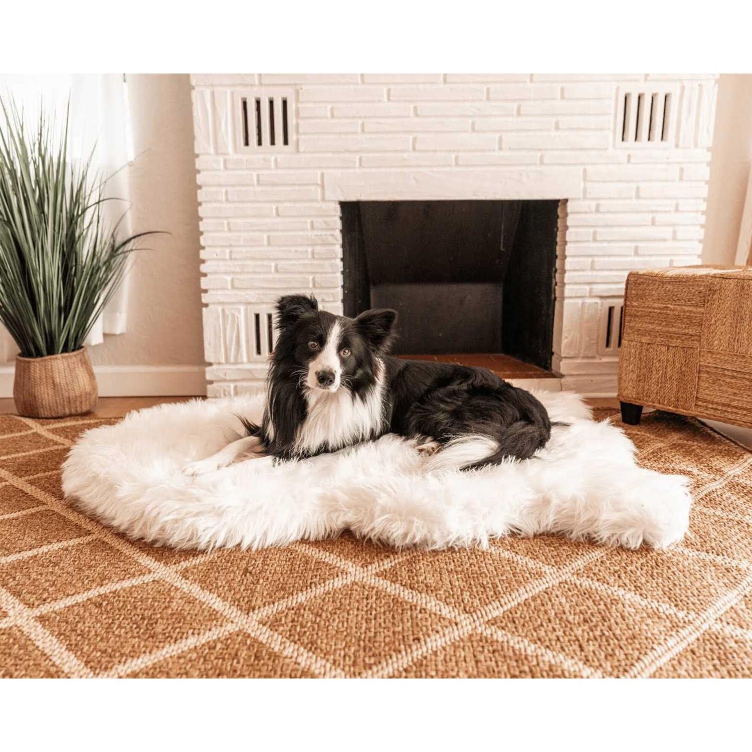 Paw PupRug Faux Fur Orthopedic Dog Bed - Healthber