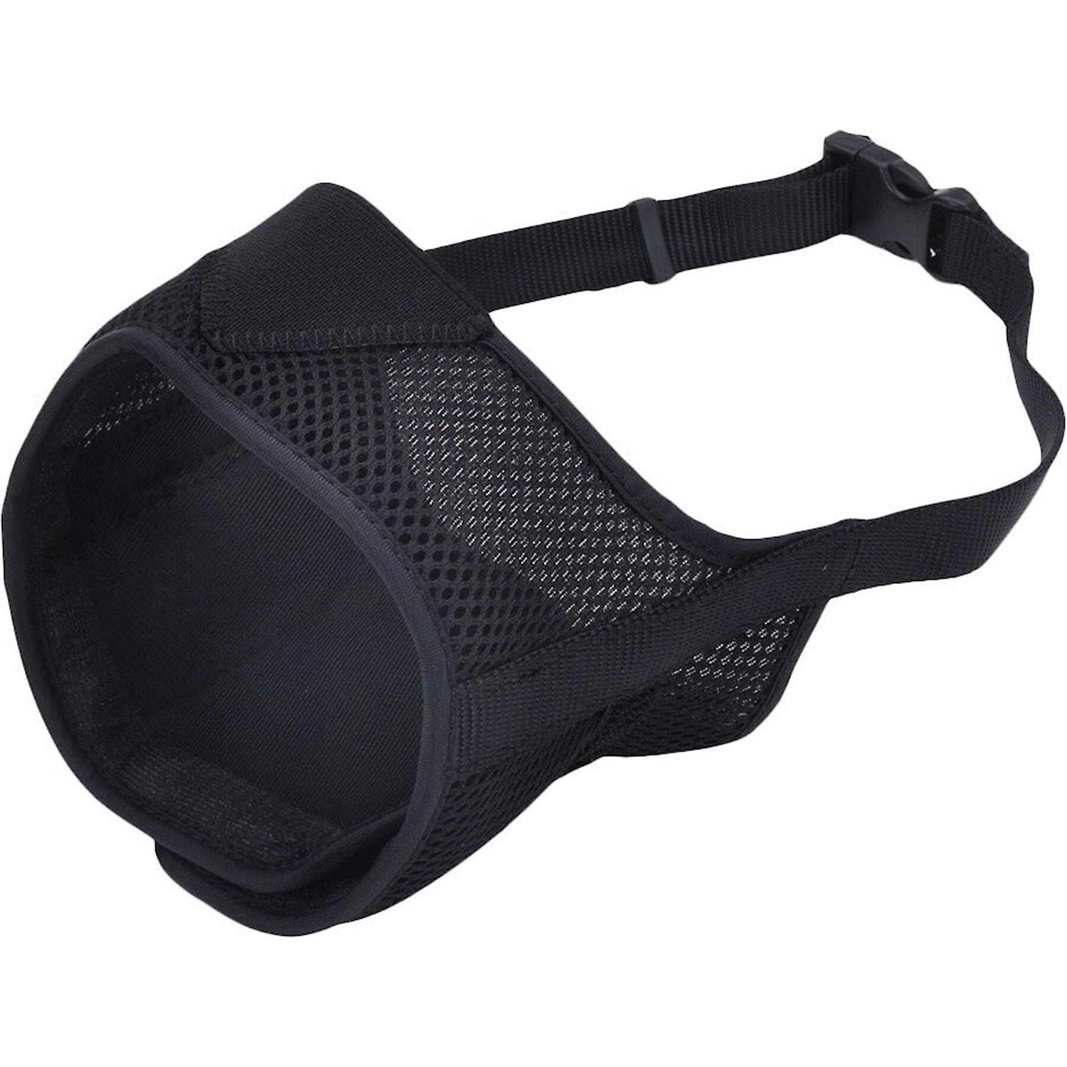 Coastal Pet Products Best Fit Adjustable Comfort Dog Muzzle-Black - Healthber