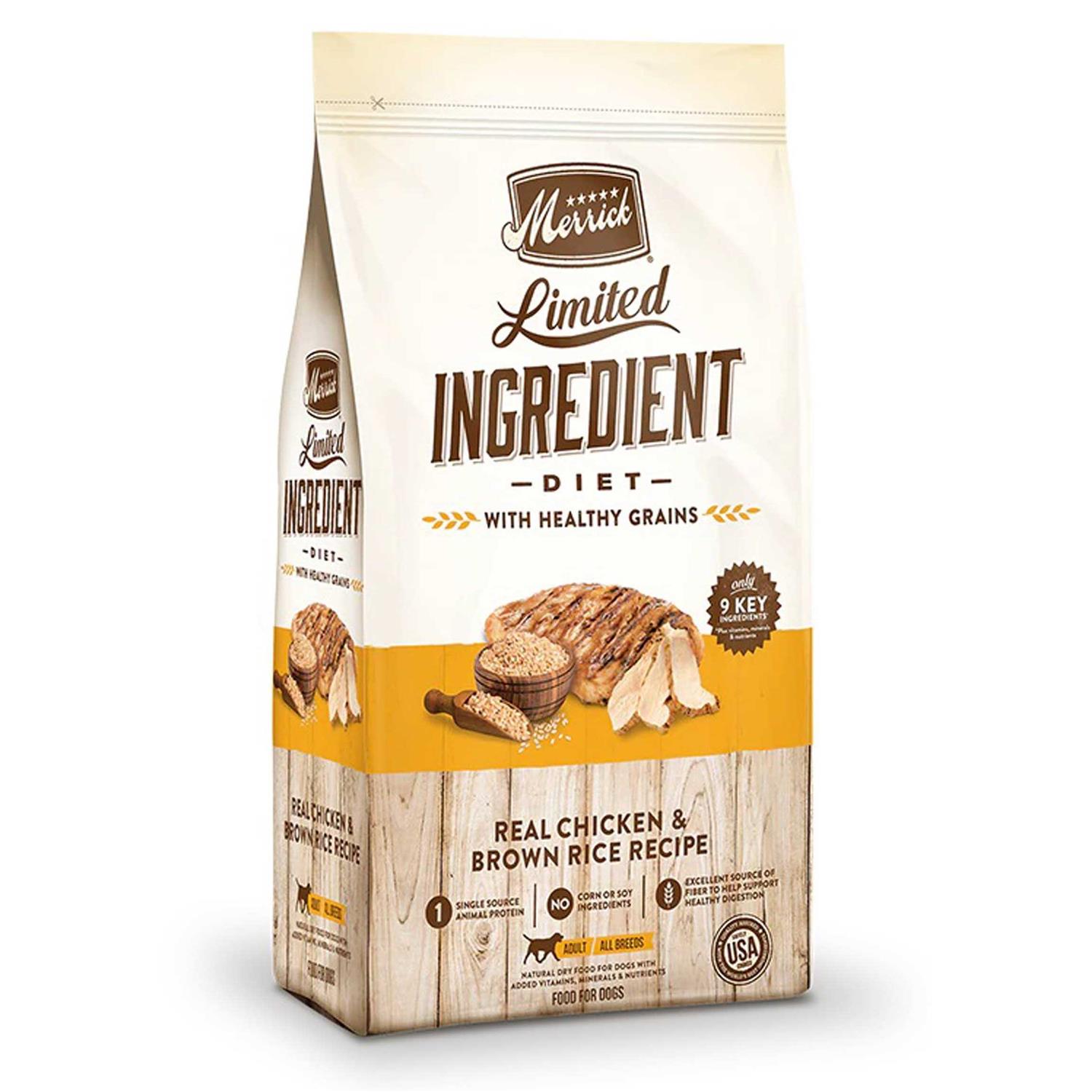 Merrick Limited Ingredient Diet Real Chicken Recipe Dry Dog Food - Healthber