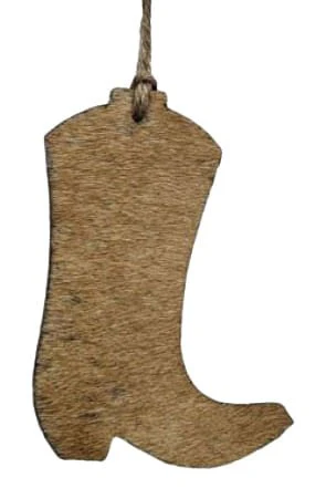 Cowhide Leather Christmas Ornament - Healthber