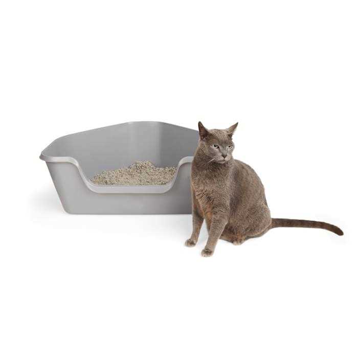 So Phresh High-Back Corner Grey Litter Box - Healthber