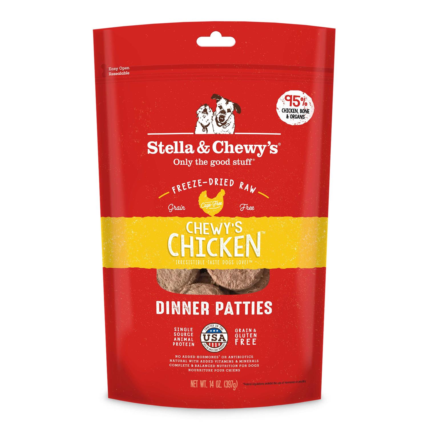 Stella & Chewy’s Dinner Patties Chicken Freeze-Dried Dog Food - Healthber
