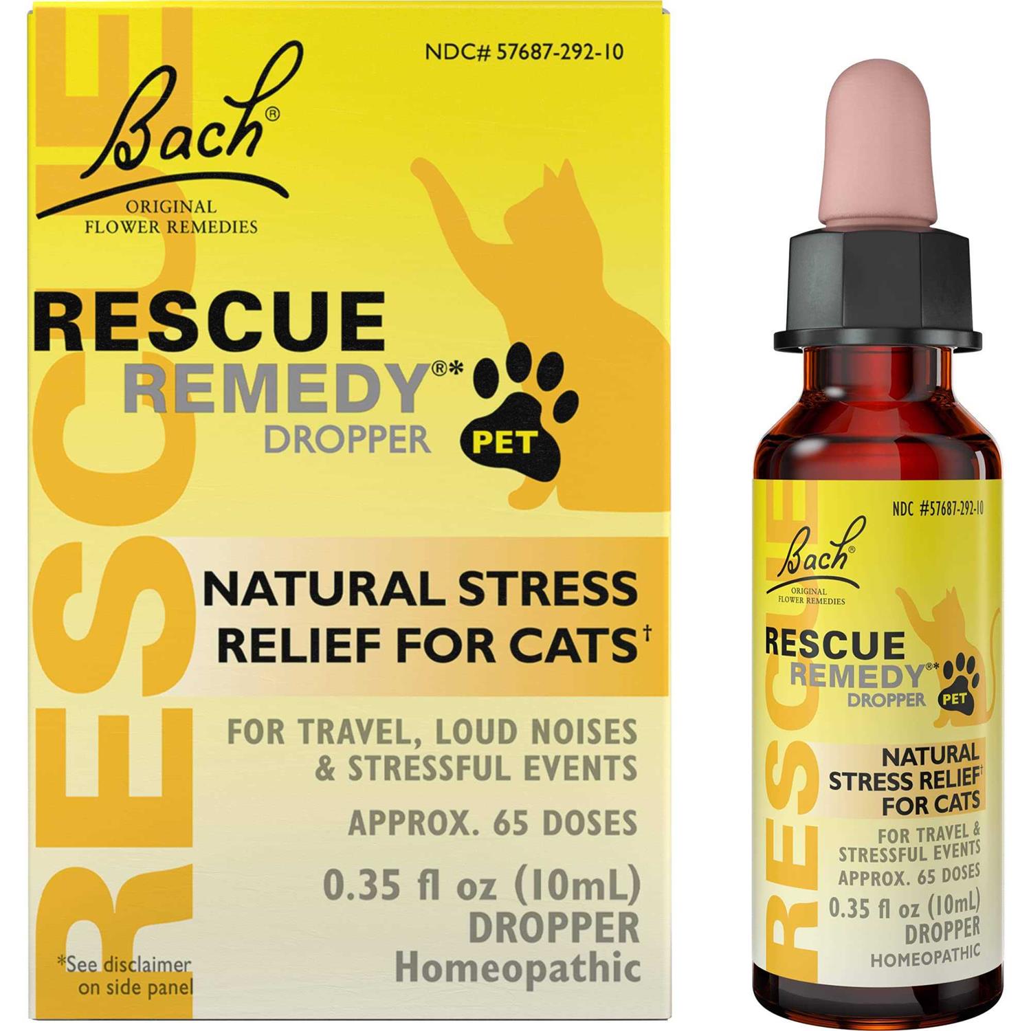 Bach Rescue Remedy PET Natural Calming Drops - Healthber