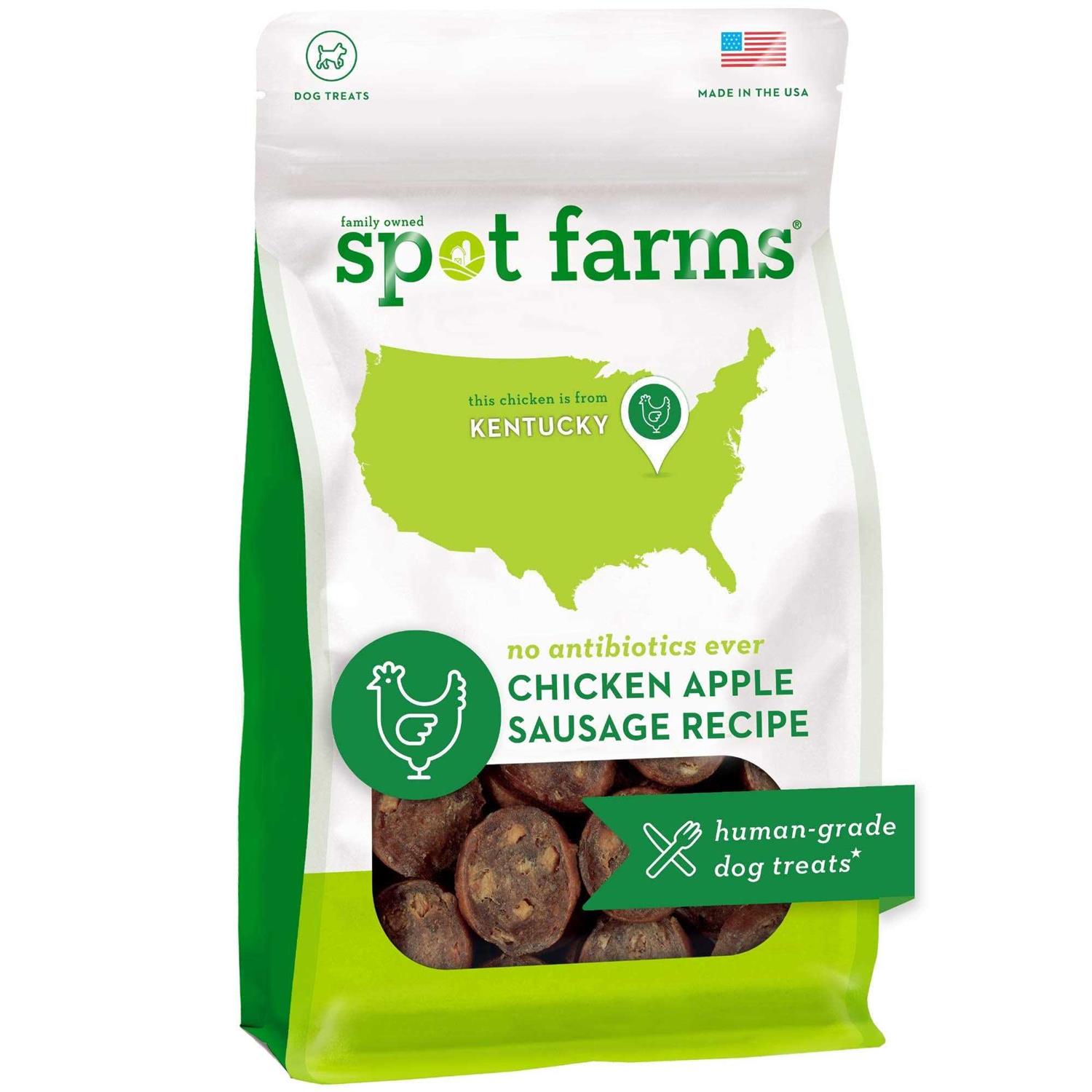 Spot Farms Chicken Apple Sausage Dog Treats - Healthber