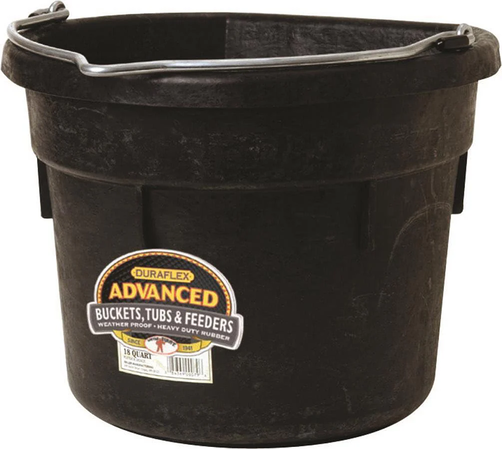 Rubber Flat Back Bucket - Healthber