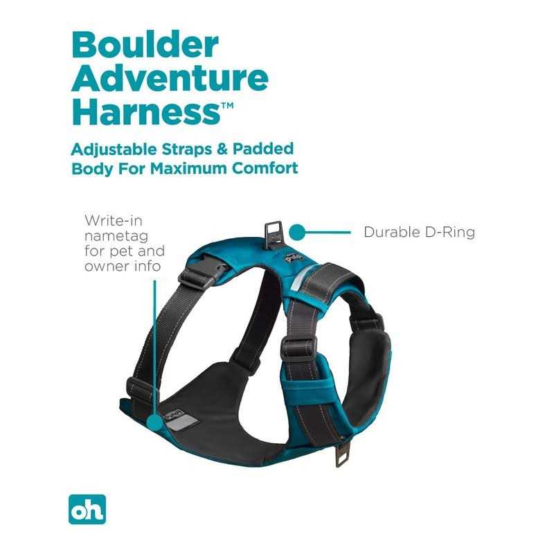 Outward Hound Boulder Adventure Adjustable Dog Harness with Pockets - Healthber