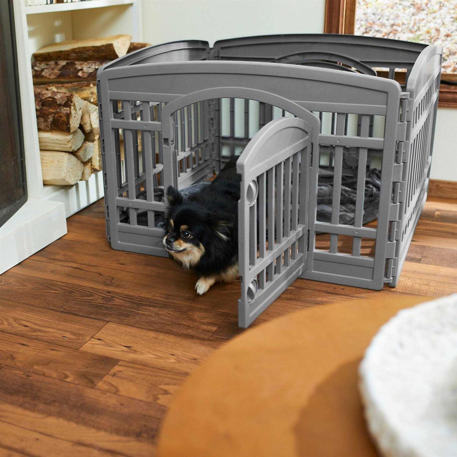 Frisco Plastic Exercise Dog Playpen - Healthber