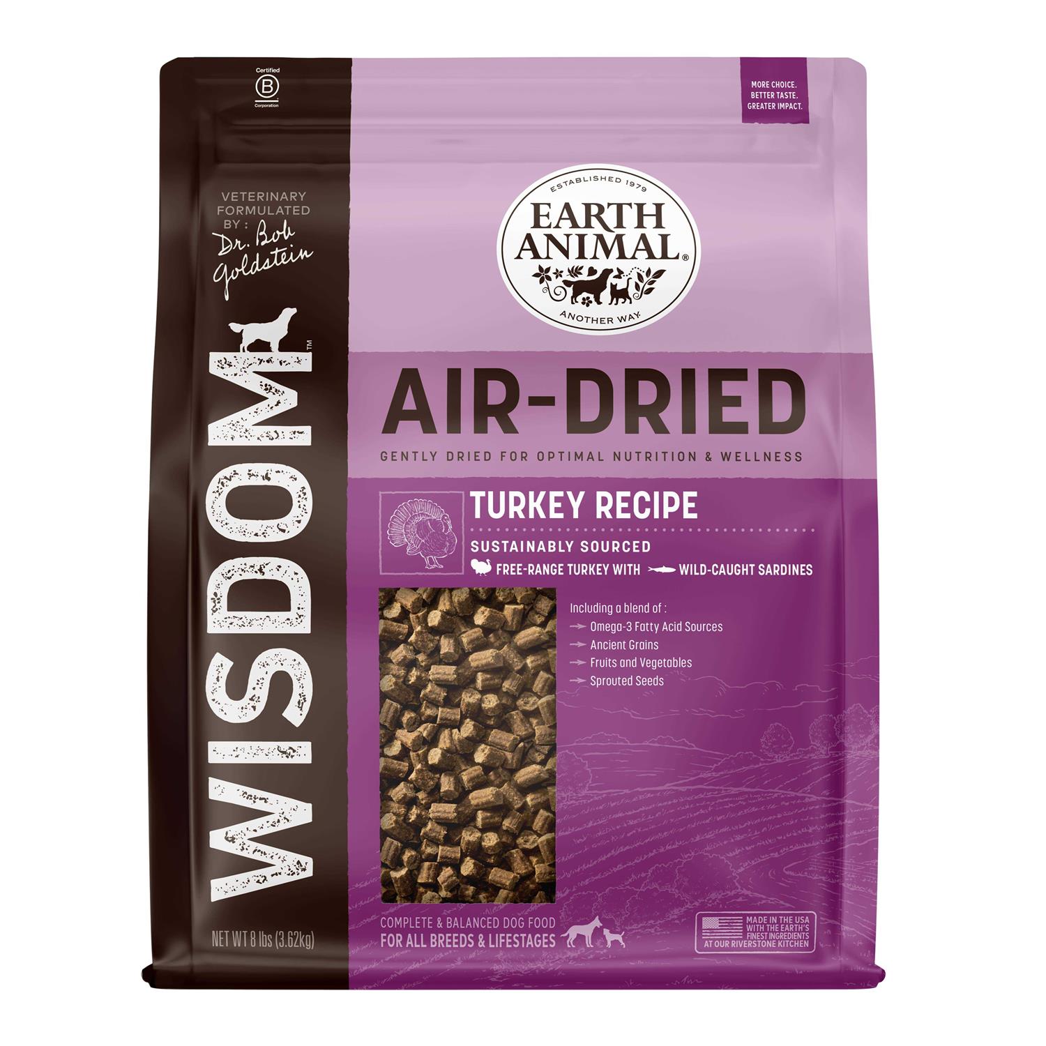 Earth Animal Dog Wisdom Turkey Air Dried - Healthber