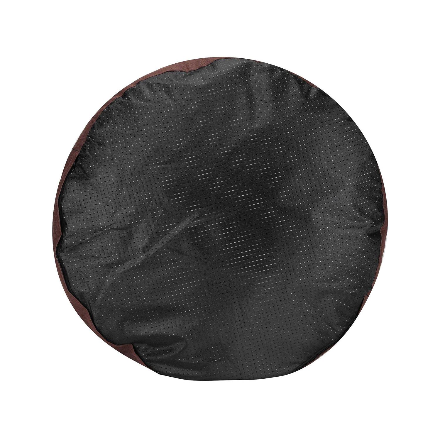 Long Rich Durable Oxford to Sherpa Pet Cave and Round Pet Bed, 25, with Removable Top and Insert - Healthber