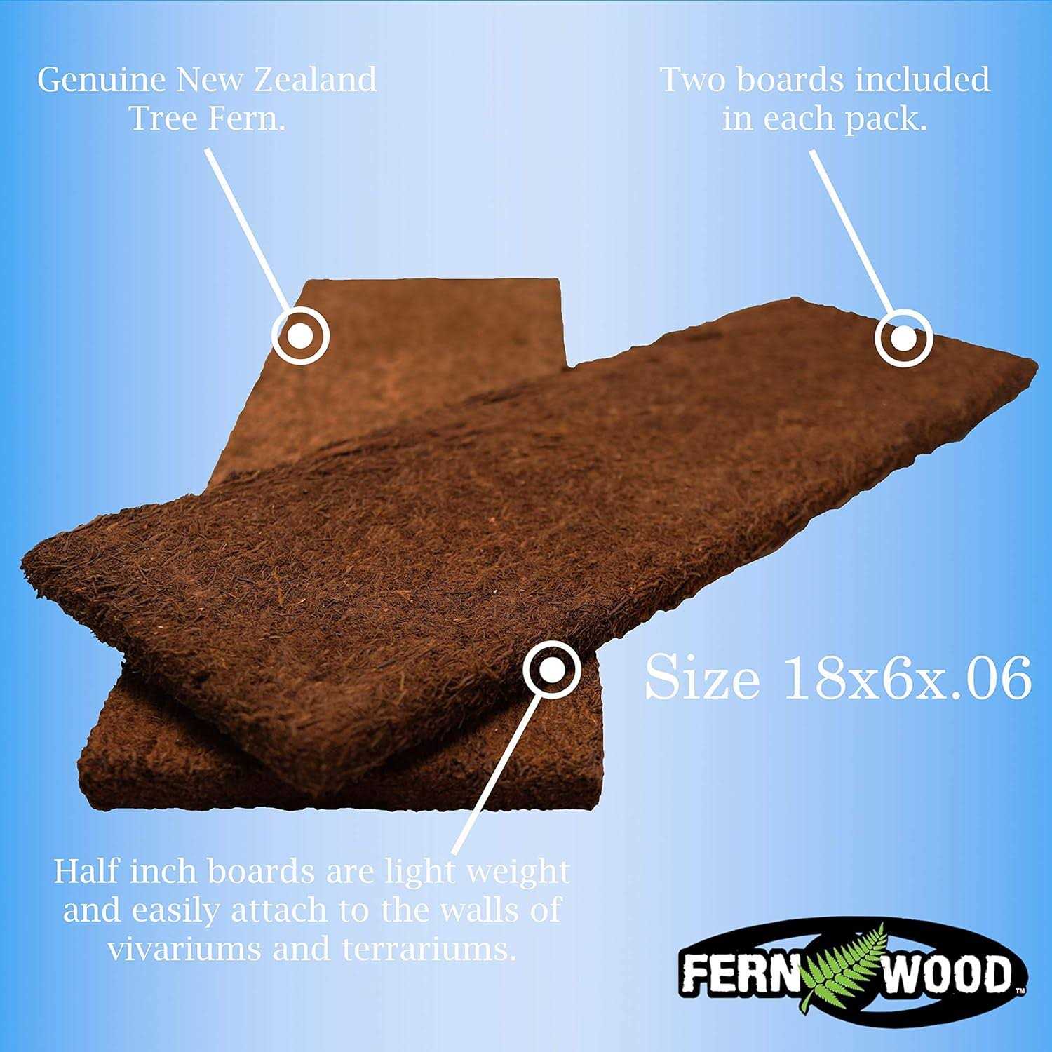 Fern Wood New Zealand Tree Fern Tropical Background Panel Twin Pack - Healthber