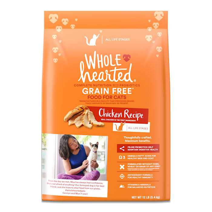 WholeHearted Grain Free Chicken Formula Dry Cat Food - Healthber