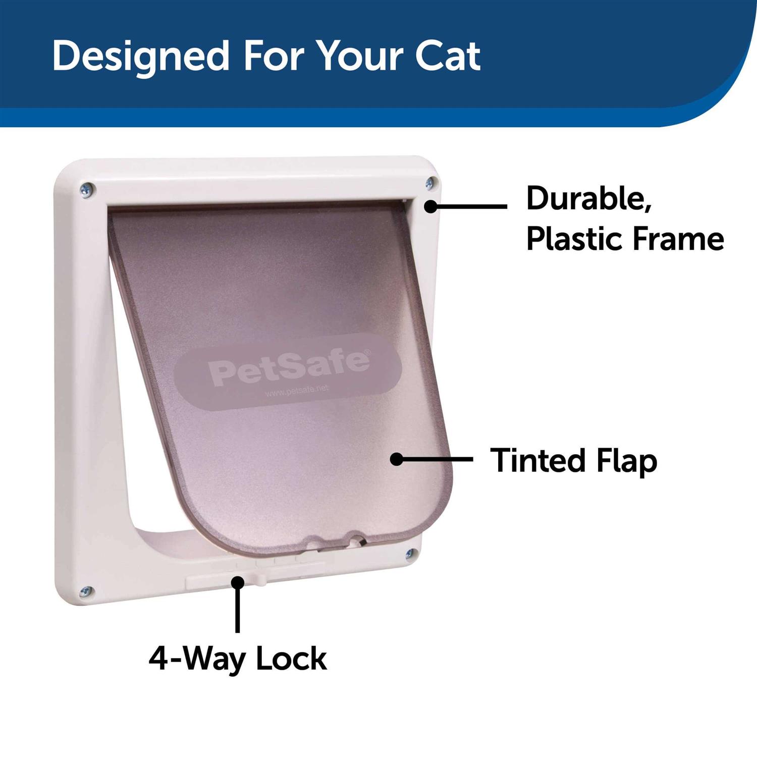 PetSafe 4-Way Locking Cat Door - Healthber