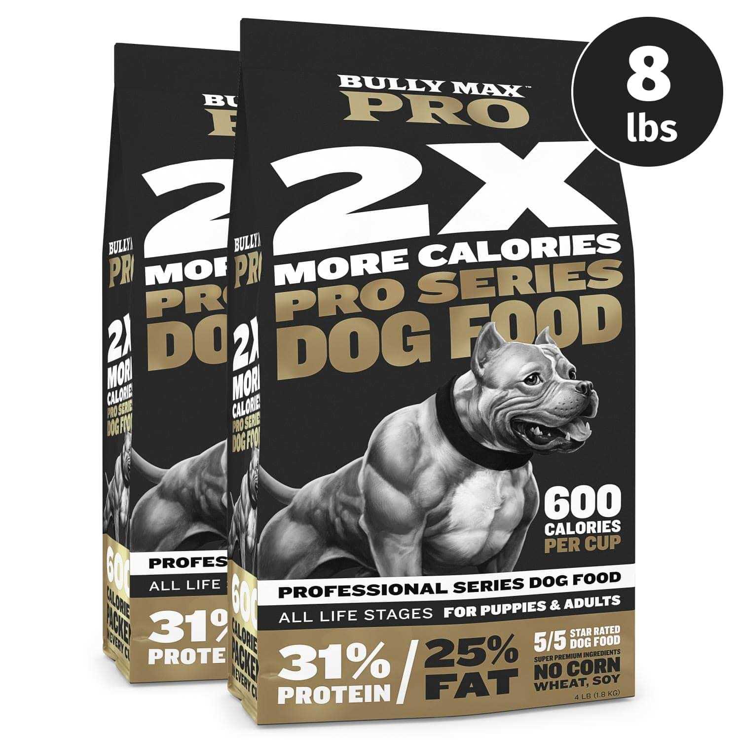 Bully Max Pro Series 31/25 High Calorie Dog Food - Healthber
