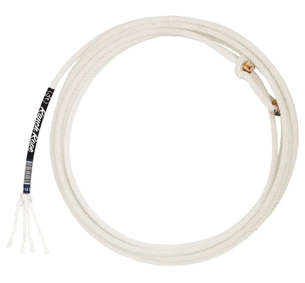 Ranch Rope w/Poly Core, White, 40' - Healthber
