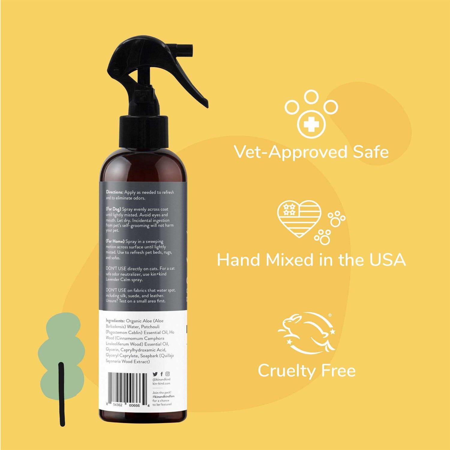 kin+kind Coat Spray Dog - Healthber