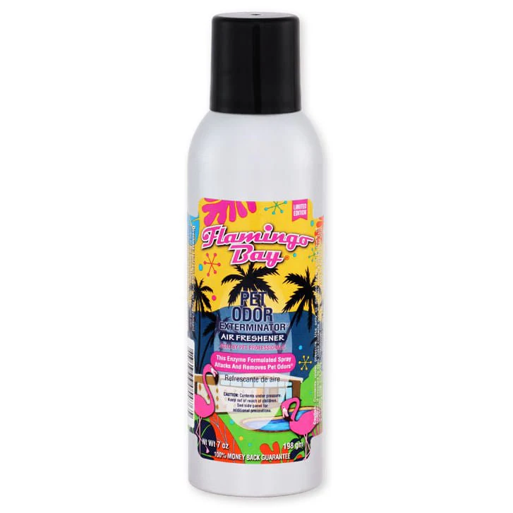 Pet Odor Exterminator Spray, Flamingo Bay, 7oz - Healthber