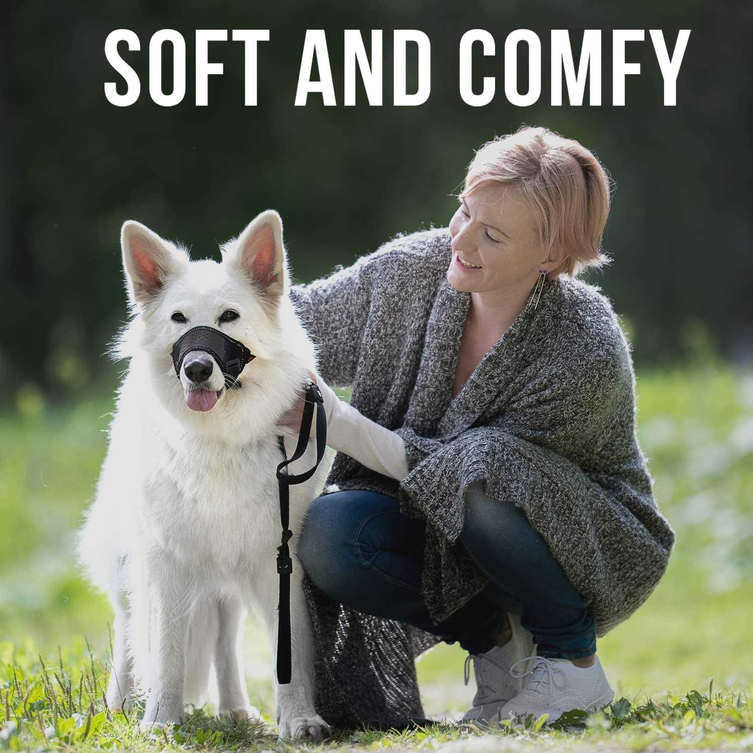 GoodBoy Dog Muzzle That Allows Drinking and Panting, Prevents Biting - Healthber