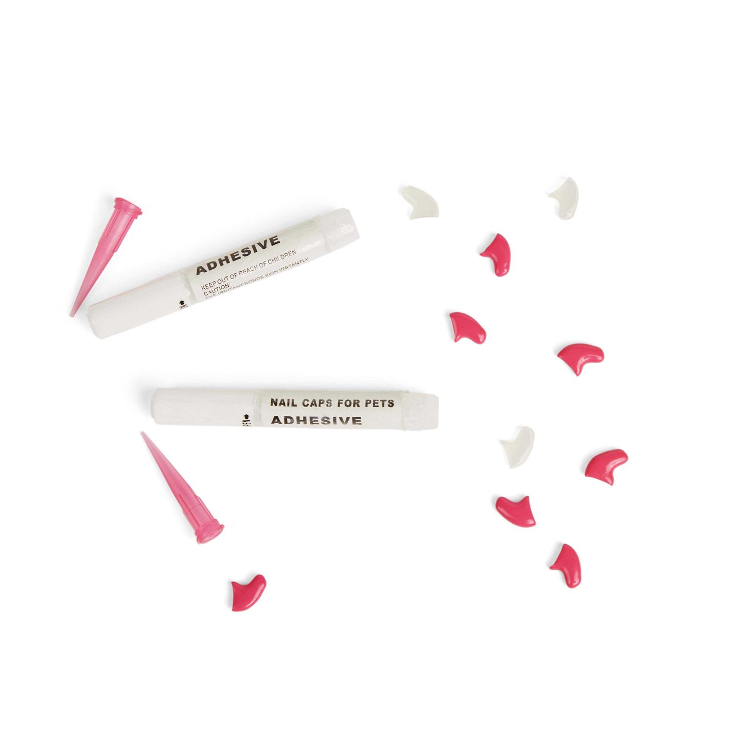 Well & Good Clear & Pink Cat Nail Caps - Healthber