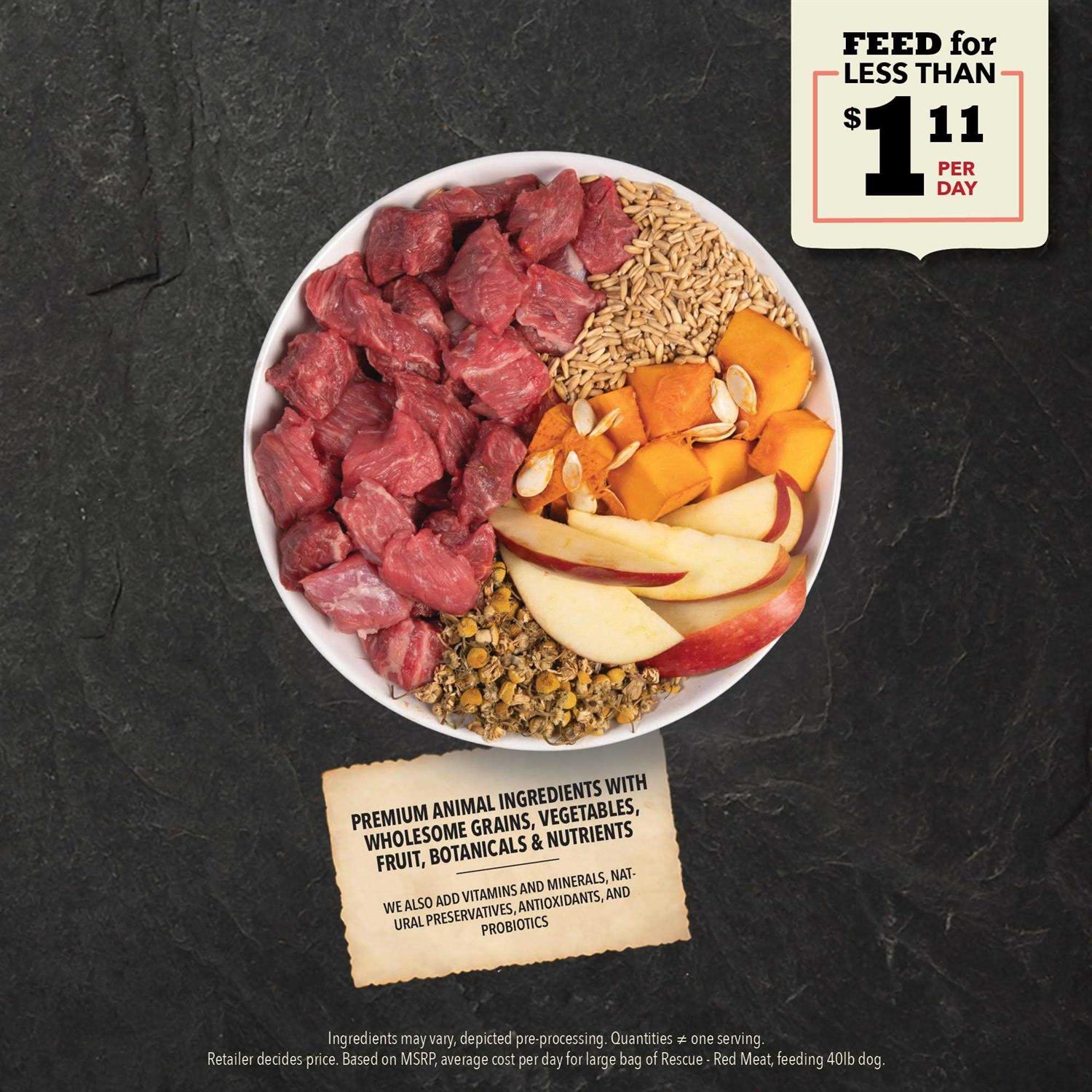 Acana Rescue Care for Adopted Dogs Red Meat - Healthber