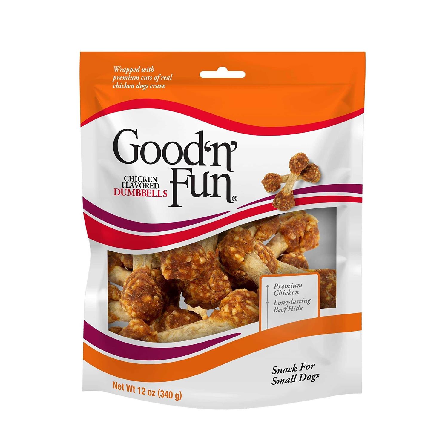 Good’n’Fun Chicken Flavored Dumbbells - Healthber