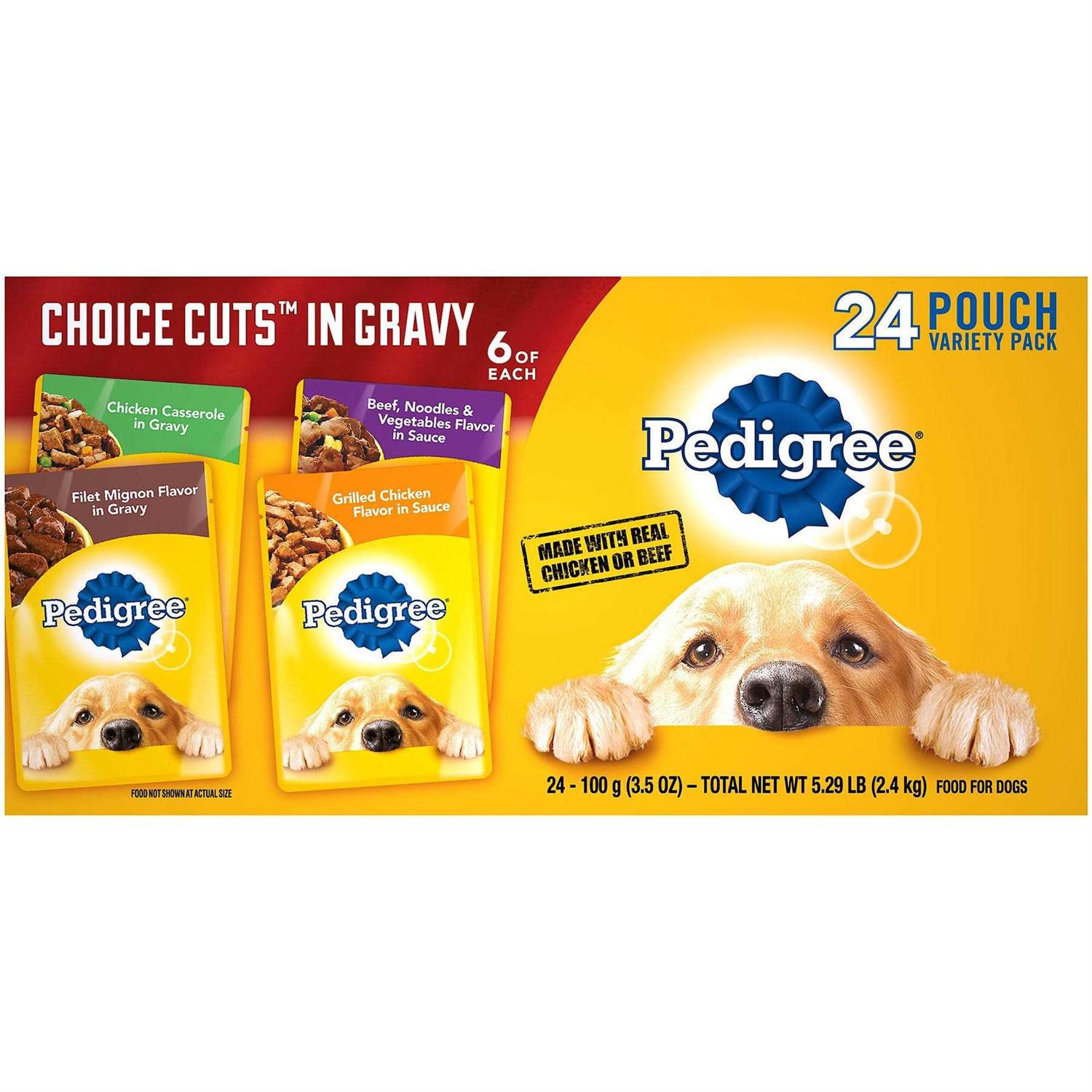 Pedigree Choice Cuts in Gravy Wet Dog Food Variety Pack - Healthber