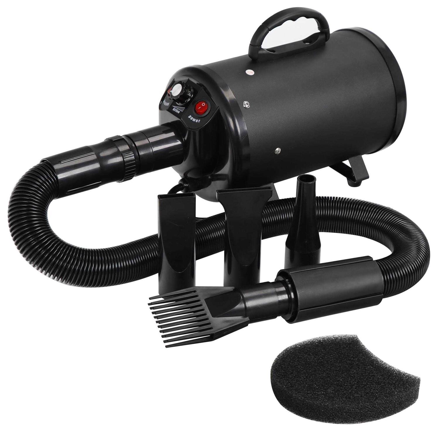 Zeny Pet Dog Hair Dryer Portable High Power Pet Hair Grooming Low Noise Handle Dog Cat Grooming Blow Blaster Hair Dryer - Healthber