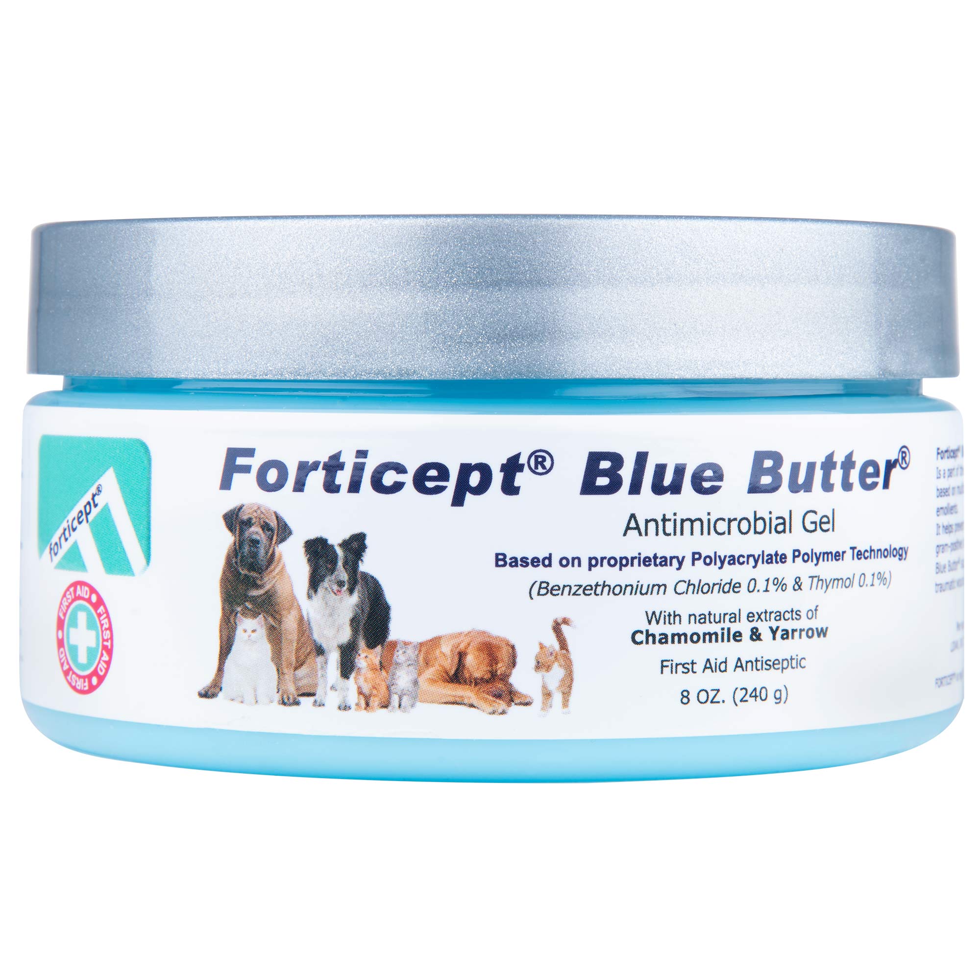 Forticept Blue Butter Antimicrobial Healing Gel for Dogs & Cats - Healthber