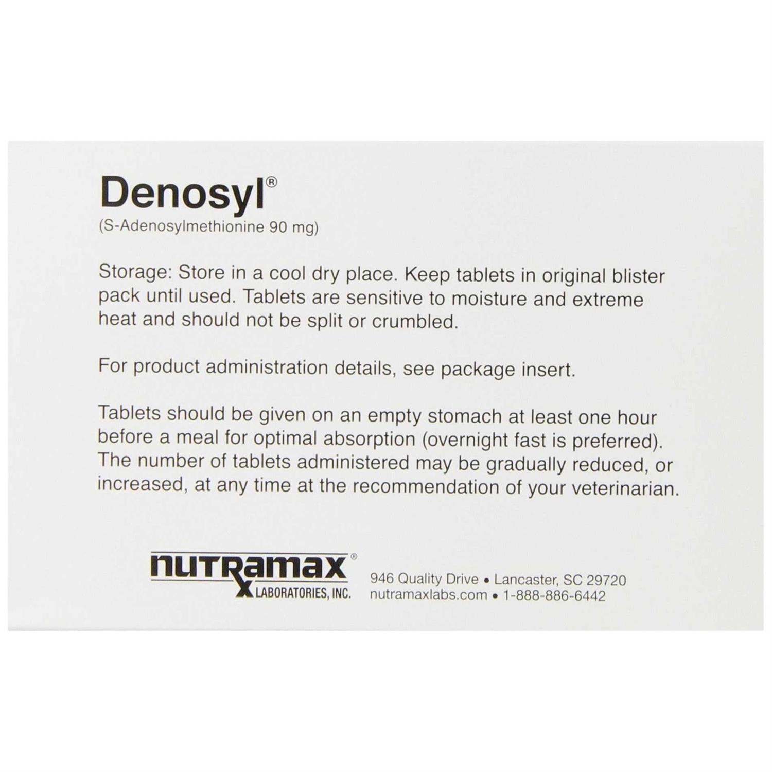 Nutramax Denosyl Liver and Brain Health Supplement for Small Dogs & Cats - Healthber