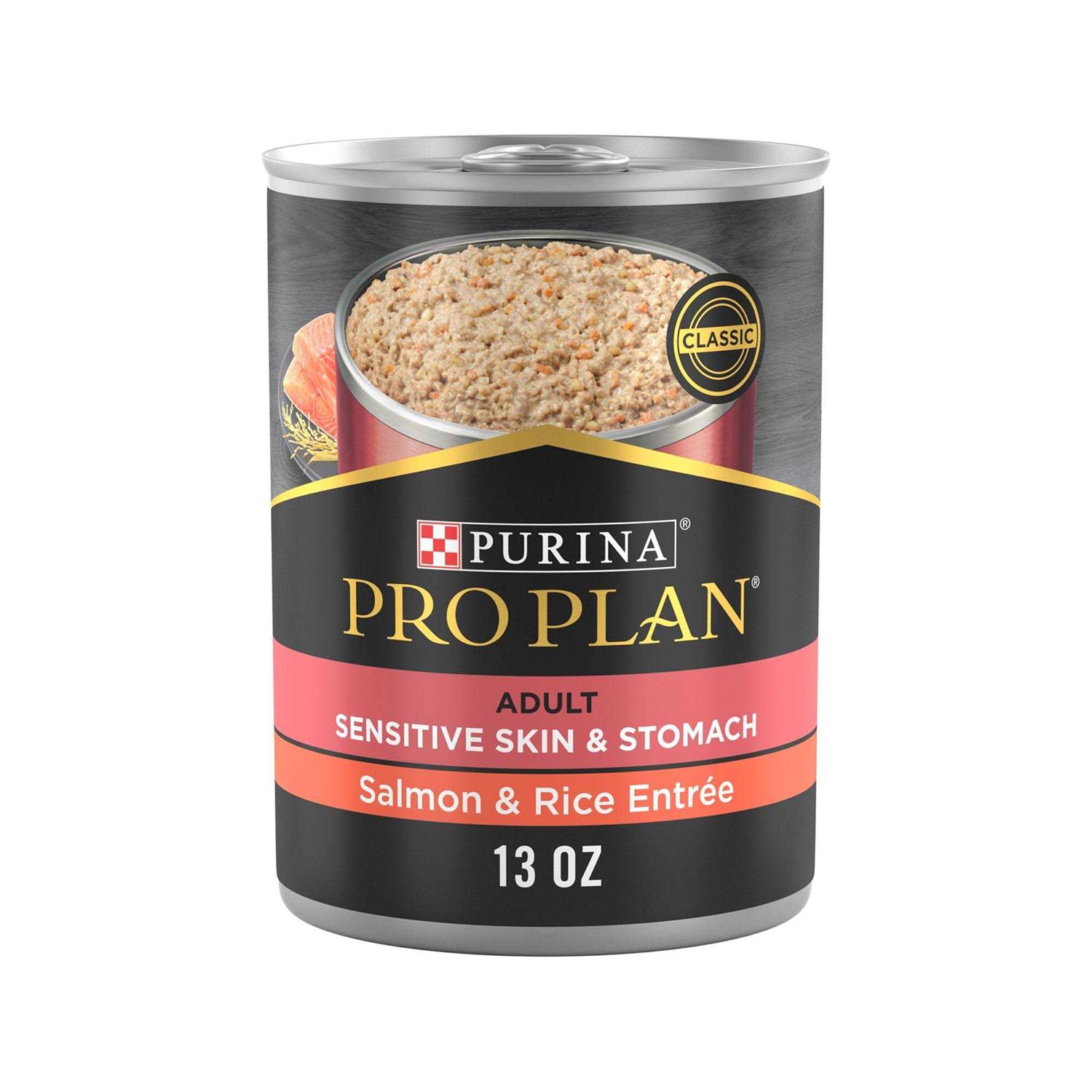 Purina Pro Plan Sensitive Skin & Stomach Salmon and Rice Entree Wet Dog Food - Healthber