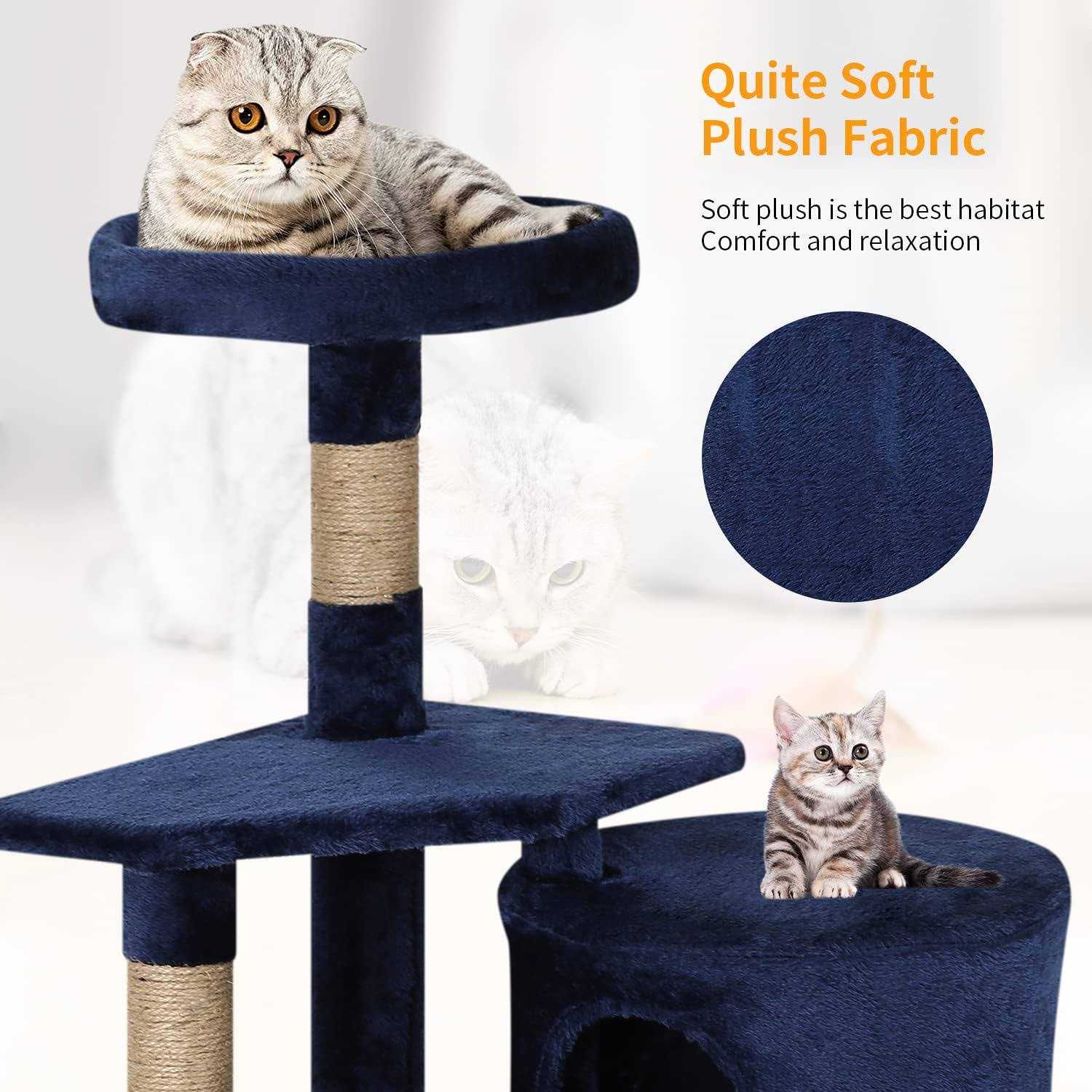 BestPet 36 Cat Tree Cat Tower Cat Condo Multi-Level - Healthber