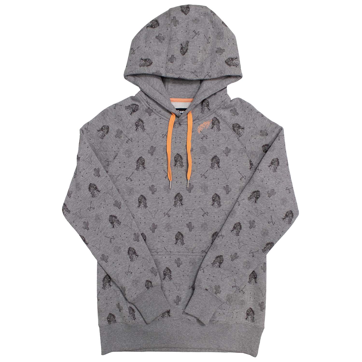 Hooey Plains Ladies' Hoodie, Gray - Healthber